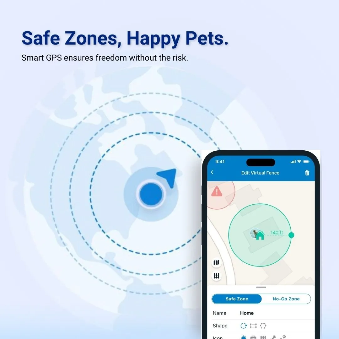 SEETRACK 4G GPS Tracker Smart Dog Collar with Free SIM & 12-Month Data Plan – Real-Time Location Tracking, Activity & Sleep Monitoring, iOS & Android App, Waterproof Pet Fitness Tracker - Image 3